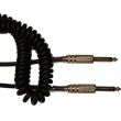 OQAN QABL JG-S06-JG SPIRAL CABLE EXTENDABLE UP TO 6 METRES WITH 1/4" MONO JACK-JACK CONNECTORS