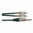 OQAN QABL JPS-03-2R 1/4' STEREO MALE JACK CABLE - 2 X RCA MALE. 3MT