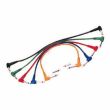 OQAN QABL JL-003-JL DOUBLE JACK MALE 1/4 "MONO RIGHT ANGLE. 30 CM. (SET 6 CABLES VARIOUS COLOURS)