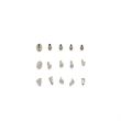 MUSIC CENTER RV10 RV10 NICKEL PLATED RIVET 3,0 X 5,0 HEAD DIAMETER: 9,0 MM (BAG OF 100 PCS.)